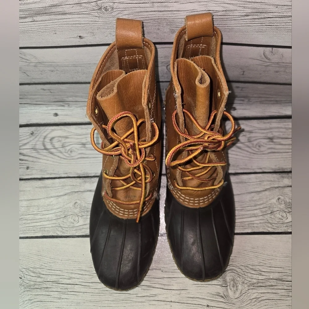 Vintage L.L. Bean 6” Bean Boots Duck Boots Womans Size 8 Made In Maine USA